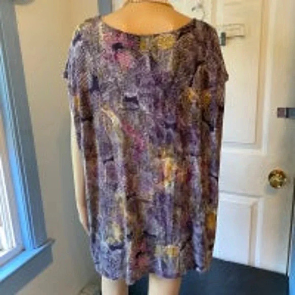 Daisy Fuentes Beach Summer Light Casual Stretchy Top Women Plus Size 3X - Picture 4 of 5